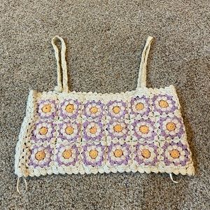 Zara crochet tank top